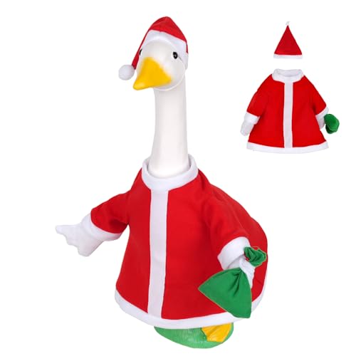XIAOXIAOYU Weihnachts- -Gänse-Outfit | Rasengänse Urlaubskostüm – Hofstatue verkleiden Outfits für Weihnachten, Terrasse, Event, Organizer, Hausbesitzer, Sammler, Rasen, Hof von XIAOXIAOYU