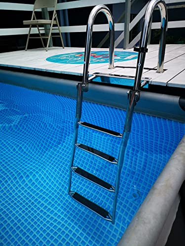Dockleiter 4 Stufen for Schwimmbadplattform, Einstiegsleitern Pontonboot/Fischerboot/Bassboot, mit Handlauf Dockleiter 4 Stufen for Schwimmbadplattform, Einstiegsleitern Pontonboot/Fischerboot/Bassboot, mit Handlauf von XIAOYIWIN