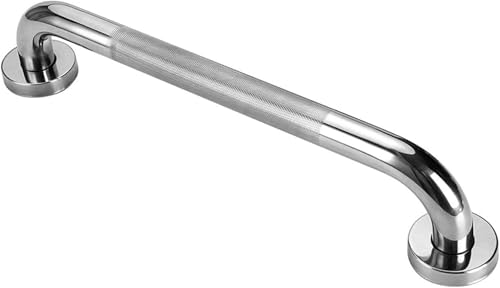 Handlauf-Haltegriffe, Badezimmerstange, Rutschfester Duschstangengriff, Sicherheitshandlaufstütze for Badezimmer aus verchromtem Edelstahl for Handicap(60Cm) von XIAOYIWIN