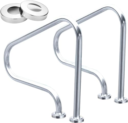 Pool-Handlauf, Schwimmhandläufe for den Eingang zu eingebauten Pools, 3-Fach gebogener Handlauf for den Außenbereich mit Montagesatz – Treppengeländer * 1 Pool-Handlauf, Schwimmhandläufe for den Eingang zu eingebauten Pools, 3-Fach gebogener Handlauf for den Außenbereich mit Montagesatz – Treppengeländer * 1 von XIAOYIWIN