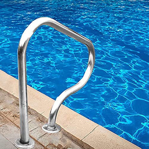 Sicherheitshandlauf for Schwimmbäder, Handläufe aus hochwertigem rostfreiem 304-Edelstahl, gebogener Handlauf von XIAOYIWIN