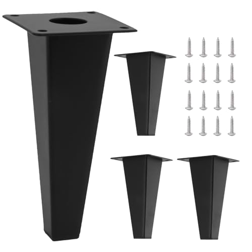 XIAOYIWIN Set mit 4 Möbelbeinen, Ersatz-Möbelstützfüße, Moderne Sofabeine aus Metall for Stuhl, Schrank, Tisch(A,12CM) von XIAOYIWIN
