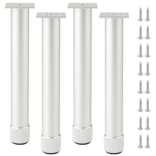 XIAOYIWIN Set mit 4 Möbelbeinen, höhenverstellbare Schrankbeine aus Aluminiumlegierung, Sofa-Ersatz-Stützfuß for Tischschrank(9.84Inch) von XIAOYIWIN