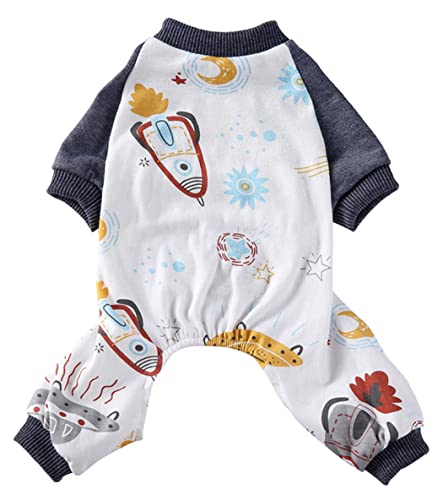 XIAOYU Hundepyjama süßes Luftschiffmuster weiche Haustieroveralls Hundekleidung für kleine Hunde und Katzen, XL XIAOYU Hundepyjama süßes Luftschiffmuster weiche Haustieroveralls Hundekleidung für kleine Hunde und Katzen, XL von XIAOYU