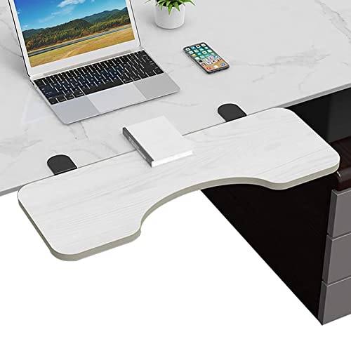 XIAOYUE Ergonomische Schreibtisch-Verlängerung, Faltbare Tastatur-Schubladenablage, Tastaturregal, für Büro Schreibtisch Gaming Tisch (Color : White, Size : 75cm/29.5inch) von XIAOYUE