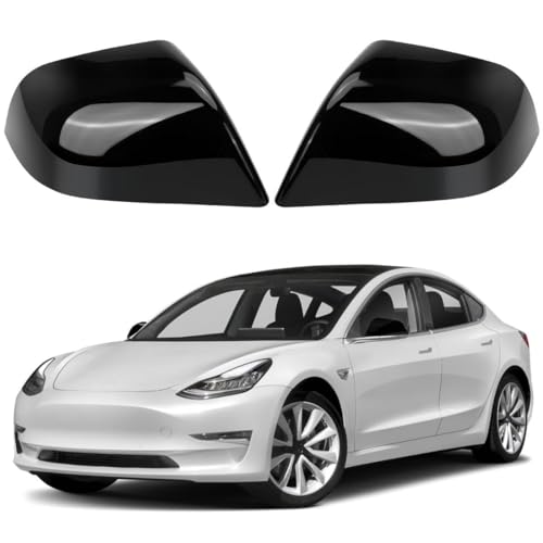 XIAOYUN Auto Spiegelkappen, Rückspiegelgehäuse Rückspiegelkappe Ersatz für Tesla Model 3 2017-2023 Außenspiegel Spiegelkappen Seitenspiegel Cap von XIAOYUN