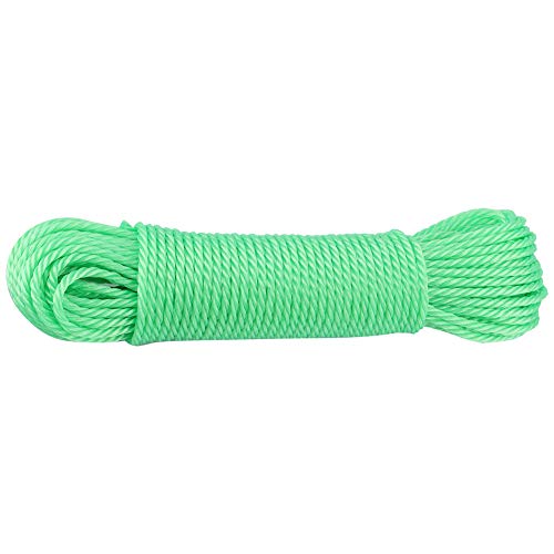 XIASABA 20 Meter Nylon Rope Lines Cord Clothesline Garden Camping Multi Functional Nylon Rope Cord String Washing Line Outdoors (green) von XIASABA