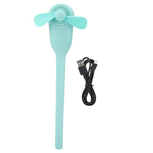 XIASABA ELEKTRISCH EILETILE Small Tragbarer Lüfter USB wiederaufladbares Handheld Multifunktional Kühler ideal für Outdoor -Aktivitäten und täglichem Gebrauch Weiß (Grün) von XIASABA