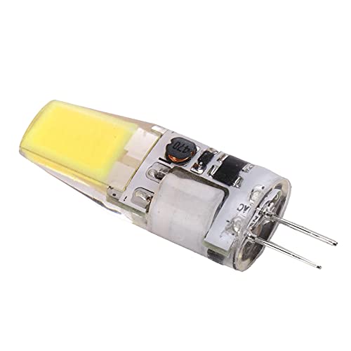 XIASABA G4 Cob Bulb 5W 600Lm Silicone Chandelier Ceiling Bulb AC 12V 4. 2X1 3Cmwarm White 2700K 3100K (Cold White) von XIASABA