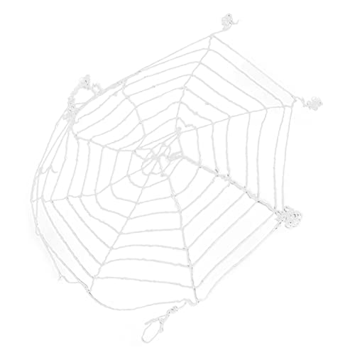 XIASABA Halloween-Web-Dekoration, 3,6 m, Spinnennetz, Halloween-Dekorationen, weißes rundes Netz, gruselige Spinnweben für Outdoor-/Indoor-Partys, Spinnenschnur-Seil-Requisiten XIASABA Halloween-Web-Dekoration, 3,6 m, Spinnennetz, Halloween-Dekorationen, weißes rundes Netz, gruselige Spinnweben für Outdoor-/Indoor-Partys, Spinnenschnur-Seil-Requisiten von XIASABA