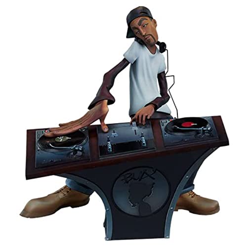 XIASABA Hip Hop Figur Modell Ornament Rap Music Star Skulptur Hip Hop Element Skulpturen seltsame und lustige Harzskulpturen von Rap Music Stars DJ Figur Skulptur (DJ) von XIASABA