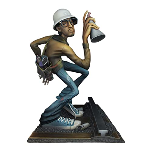 XIASABA Rap-Musik-Stern-Skulptur Hip Hop Element Skulpturen seltsame und lustige Harzskulpturen von Rap-Musikstars DJ-Figur Skulptur Legende Gedenk-Ornamente aus Kunstharz von XIASABA