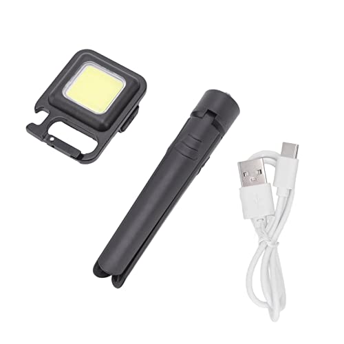 XIASABA Keychain Mini Taschenlampe Multifunktion hoher Helligkeit 3 ​​Lichtmodi COB kleine Taschenlampen ideal für Camping- und Terrassen Abendessen mit magnetischer Saugfunktion von XIASABA