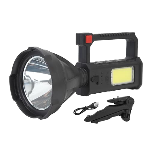 XIASABA LED -Suchscheinwerfer Starkes helles Langstreckenleuchten Handheld Spotlight Taschenlampe mit Multifunktionshalterung Hochleistungsverstellbare Helligkeit für den Outdoor von XIASABA