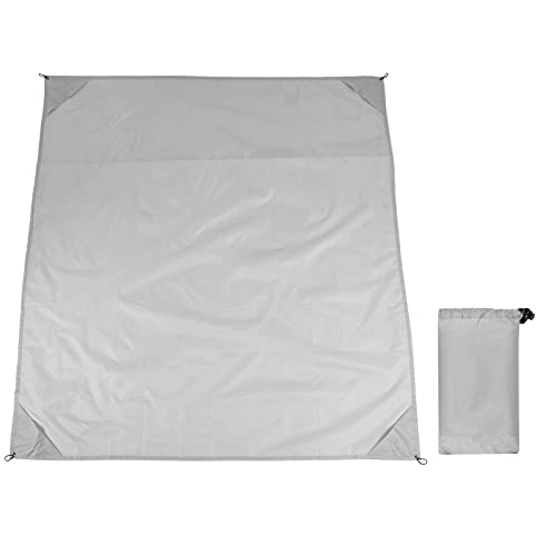 XIASABA Outdoor -Taschendecke Picknick Matte wasserdichtes Oxford -Stoff Beach Decke Sandschutzmatte Grün grün (Grau) von XIASABA
