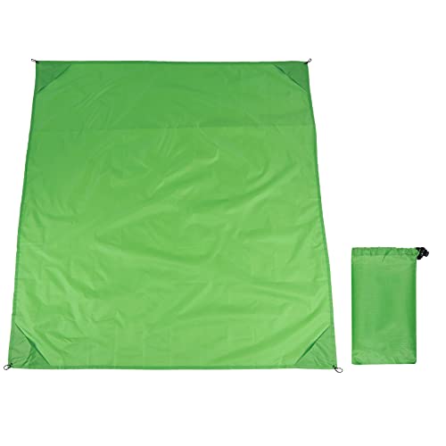 XIASABA Outdoor -Taschendecke Picknick Matte wasserdichtes Oxford -Stoff Beach Decke Sandschutzmatte Grün grün (Grün) von XIASABA