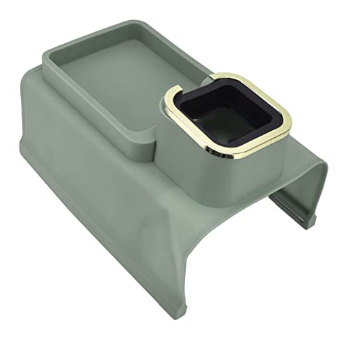 XIASABA Premium Silicon Couch Arm Cup Halter mit 4 Bottom Iron -Röhrchen ideal für Wohnzimmer und Balkon schwarz (Upgraded Green) von XIASABA