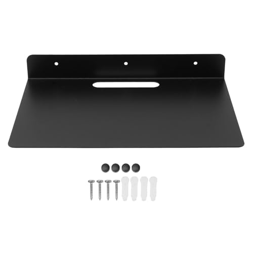XIASABA Regal 35×29×6 Schwimmendes Regal Verdicktes, sicheres Metall-Wandregal Für Projektor-Set-Box-Router-Kamera von XIASABA