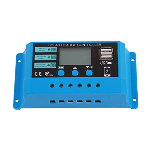 XIASABA Solar Lader Controller 10A für Batterie -Straßenlampe und PV -Panel ideal für 12 V 24 V -Systeme mit Verschleißschale Mehrere Sicherheitsschutz für verschiedene Batte von XIASABA