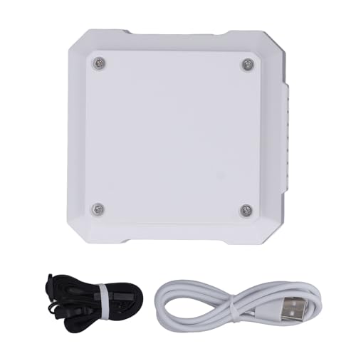 XIASABA Taillenclip -Lüfter Mini USB wiederaufladbare 4000 -mAh -Batterie Starker Wind 3 Windgeschwindigkeit 2 Wege verwenden tragbare Lüfter ideal für das Arbeitswanderungen und (Blanco) von XIASABA