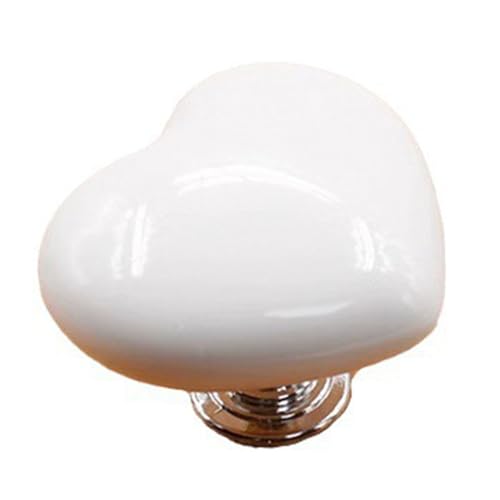 XIASABA Toilet Button Pusher Heart Shaped Press Helper Tank Flusher Top Push Topper for Women With Long Nails Made Of Excellent Plastic Material Compact Light Portable And Hygieni (White) von XIASABA