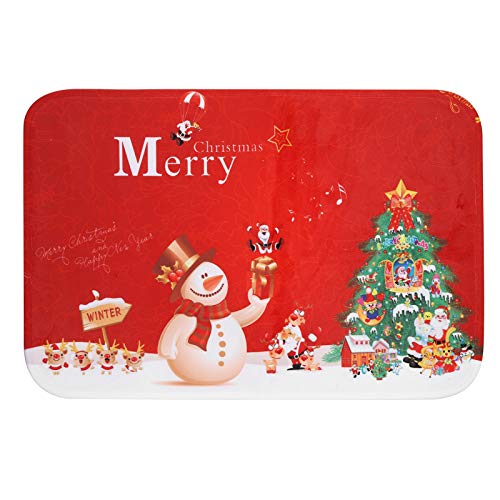 XIASABA Weihnachts Tür Mat Matte Antislip Floor Matte Eingangs Fußmatte Teppich Teppich ideal für Innen- und Außenkonsum als Weihnachtsdekoration aus Polyester und Flanell mit von XIASABA