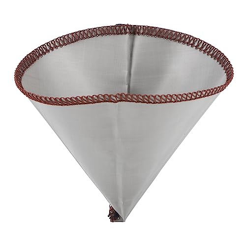 XIASABA Wiederverwendbares Kegelform 304 Edelstahl Feinfilterungsnetzkaffee -Filter für 3 bis 4 Tassen ideal für verschiedene handgebraute Kaffee -Utensilien wie Chemex (S für 1 bis 2 Tasse) von XIASABA