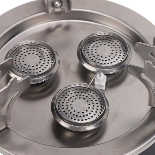 Xiasaba Camping Gasherd 7800W Elektronische Zündung Windschutz 3 Köpfe Butan Gasherd ideal für Kochpicknicks Camping Wandern im Freien von XIASABA