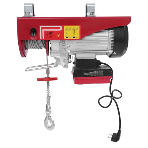 Elektrische Seilwinde,850W Elektrohebezeug mit 80m Fernbedienung,400kg,Einzelseil 10m/min Hubgeschwindigkeit 12m,Einzel-/Doppelschlingen,für Heben von Gütern Elektrische Seilwinde,850W Elektrohebezeug mit 80m Fernbedienung,400kg,Einzelseil 10m/min Hubgeschwindigkeit 12m,Einzel-/Doppelschlingen,für Heben von Gütern von XIAYUHE