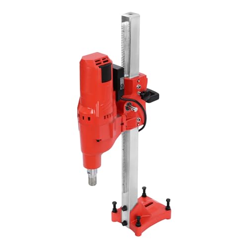 Kernbohrgerät Kernbohrmaschine,4250W Betonkernbohrer,Größter Bohrerdurchmesser 255m,580rpm,Hubhöhe 50cm,Tiefste Bohrung 1m,Einstellbare Tiefenkontrolle,220V von XIAYUHE