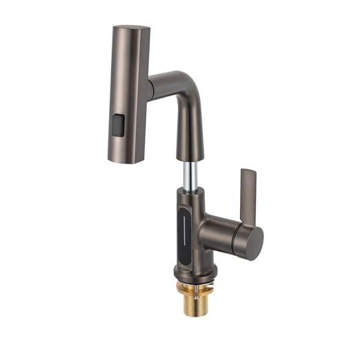 Wasserhahn Küche,Ausziehbarer Wasserhahn mit Schläuchen,mit Schwerkraft Kugel,Digitale Anzeige,Einhebelmischbatterie für Badezimmer,Schwenkbare,Gunmetal Grau Wasserhahn Küche,Ausziehbarer Wasserhahn mit Schläuchen,mit Schwerkraft Kugel,Digitale Anzeige,Einhebelmischbatterie für Badezimmer,Schwenkbare,Gunmetal Grau von XIAYUHE