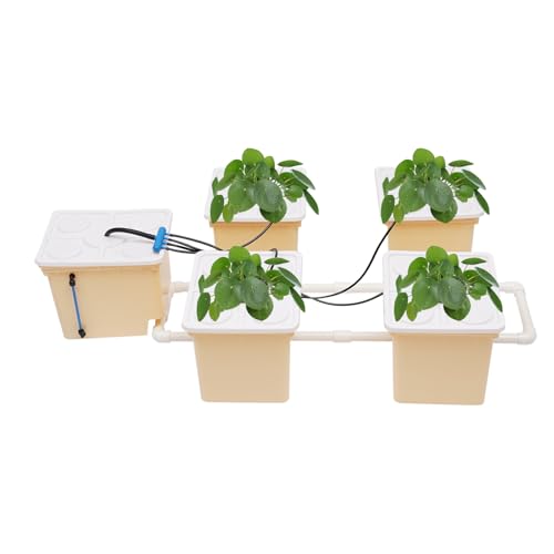 XIAYUHE Hydrokultur Topf Hydroponische Eimer-Kit,DWC Hydroponics System,Injektion System Hydrokultur,4W-Tauchpumpe,30 * 25 * 23cm,Kapazität von 2,91 Gallonen ﻿ von XIAYUHE