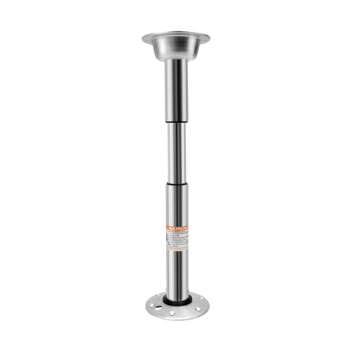 XIAYUHE Tischbeine Höhenverstellbar Tischfuß,56.5cm-72cm,Hubsäulengewinde, Abnehmbares Pedestal,für Arbeitsräume, Küchen oder Kabinen,Silber,Verstellbare Tischbeine von XIAYUHE