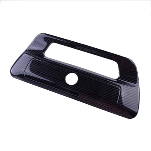 XIBANY Autoteil Car Tailgate Rear Trunk Door Handle Cover Trim Fit for Dodge Ram 1500 2019 2020 2021 Black Carbon Fiber Style ABS Autoteil von XIBANY