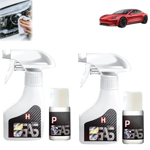 Automotive Headlamp Restoration Fluid Kit, Headlight Restoration Kit, Clean Headlights Restoration Kit, Scratches and Restore the Headlights to Their Original Glorys (2Set) von XIBHDN