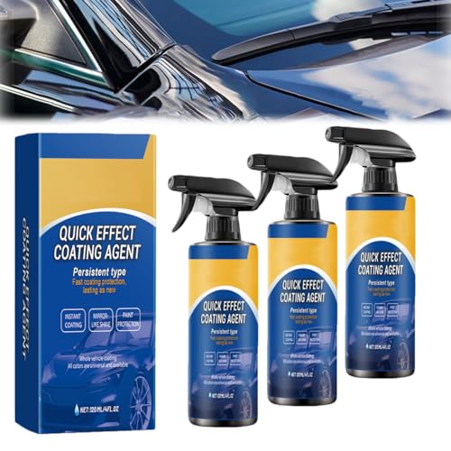Bgnie Car Coating Spray, Advanced Car Quick-Acting Coating Agent Spray, Quick Effect Coating Agent for Cars, for Cleaning & Polishing & Scratch Repais (3pcs) von XIBHDN