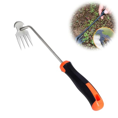 Everglowly Weeder, Weed Pulling Tool with Long Handle,Dual Purpose Manual Weeder Tool, for Gardening Backyard Farm Planting & Uprooting (1PCS) von XIBHDN