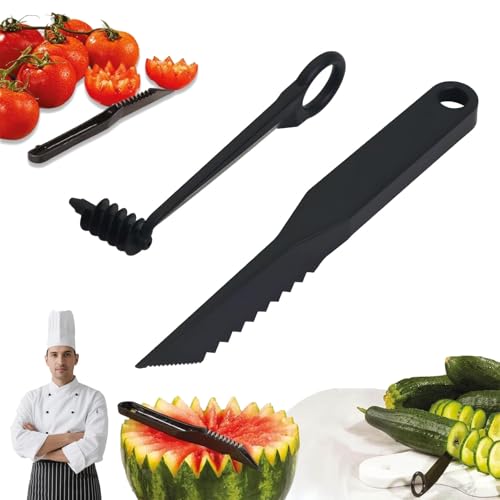 Kitchen Spiral and V-Shaped Tools, Vegetable Spiral Cutter, Potato Spiral Cutter Carving Fruits and Vegetables Slice for Zucchini, Watermelon, Potatoes, Cucumbers, Carrots (1pcs) von XIBHDN