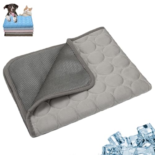 Kittra Cooling Mat for Cats, Cool and Healthy Cooling Bed for Cats, 3 Layer System Instant Cool, Washable Portable Coolings Pad for Dogs Cat, Suitable for Your Pets (Gray, XXL) von XIBHDN