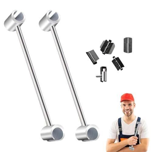 Prosperousk Door Hinge Adjustment Tool, Steel Double Head Hinge Hole Adjustment Wrench, Door Hinge Adjustment Tool, Rust-Proof Residentialdoor Hinge Adjustment Tools Home (small-2pcs) von XIBHDN