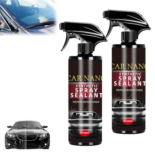 X9 Car Nano Synthetic Spray Sealant, X9 Nano Synthetic Spray Sealant, Quick Effect Coating Agent for Cars, Coatings Renewal Agent Spray, Long-Lasting Shine (2pcs, One Size) von XIBHDN