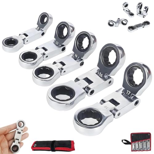 XIBHDN Dual-Drive Nano Flex-Head Pocket Ratchet, 3/4“ Inch Retractable Ratchets Wrenches Set, Double Box End Ratcheting Wrench Set, Ratchet Spanner Crooked for Narrow Spaces XIBHDN Dual-Drive Nano Flex-Head Pocket Ratchet, 3/4“ Inch Retractable Ratchets Wrenches Set, Double Box End Ratcheting Wrench Set, Ratchet Spanner Crooked for Narrow Spaces von XIBHDN