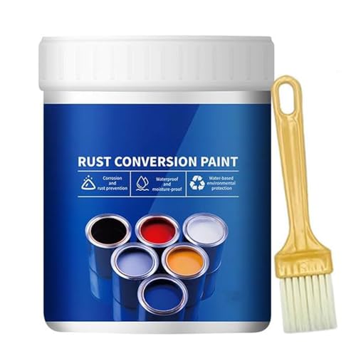 XIBHDN Rusts Conversion Paint,Weatherproof Rust Converter Paint for Metal,Rust Remover for Metal,Change to Paints Reconditioning,Rusts Converter and Metals Primer (Gray) von XIBHDN
