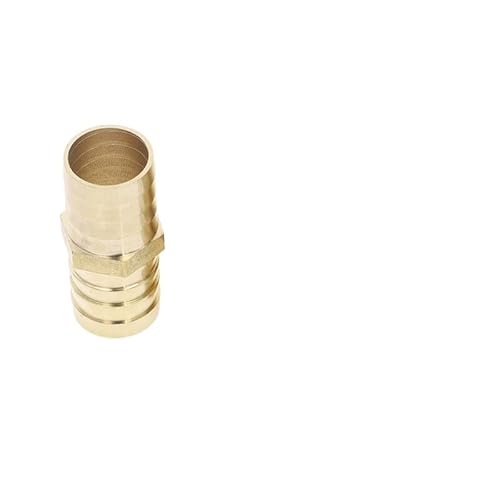 Gerader Schlauchanschluss aus Messing, gleicher Widerhaken, 4 mm, 5 mm, 6 mm, 8 mm, 10 mm, 12 mm, 16 mm, 19 mm, 25 mm (Size : 19mm) von XIBIO