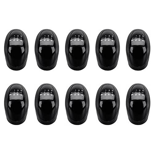 XIDIT 10 x 6-Gang-Schaltknauf für W639 Sprinter II 906 / I 2E 2F, Schwarz von XIDIT