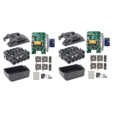 XIDIT 2 x BL1830 – Batteriegehäuse Ladeschutz Leiterplattenbox für 18 V Label LED Batterieanzeige BL1860 von XIDIT