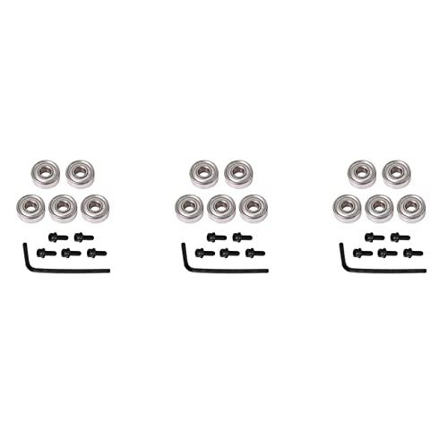 XIDIT 3 x Obere Lager Oberfräse Bit Fräser Kopf Lager Set Kugellager Zubehör Kit Innen 4,76 mm Außen 12,7 mm von XIDIT