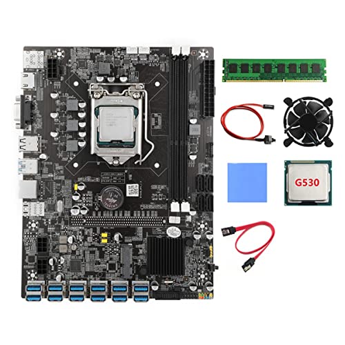 XIDIT B75 12USB BTC Miner Motherboard + G530 CPU + 4G DDR3 RAM + Lüfter + Thermopad + Switch Line + SATA Kabel 8 PCIE LGA1155 DDR3 RAM Slot XIDIT B75 12USB BTC Miner Motherboard + G530 CPU + 4G DDR3 RAM + Lüfter + Thermopad + Switch Line + SATA Kabel 8 PCIE LGA1155 DDR3 RAM Slot von XIDIT