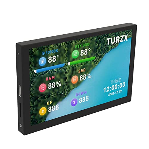 XIDIT Computer Monitoring Sub-Screen 5 Zoll IPS TYPEC Sub-Screen Chassis Frei von AIDA64 Schwarz von XIDIT