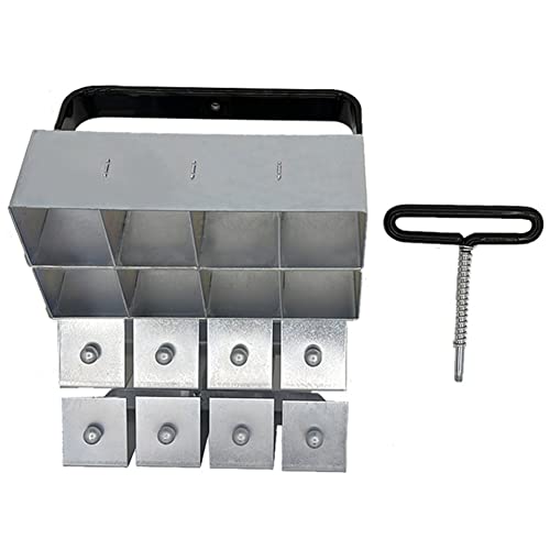 XIDIT Double 1 Out 8 Bodenblocker Gartengerät Bodenblocker Bodenblockmacher Block Fertigungsgerät von XIDIT